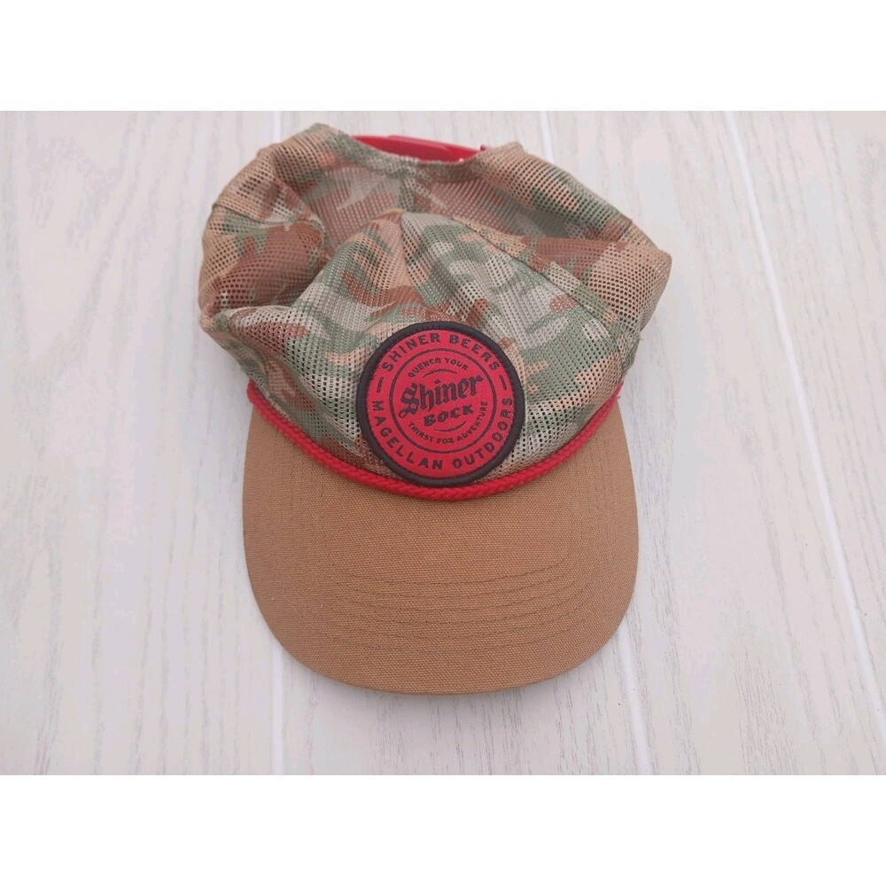 Shiner Bock Magellan Camouflage Adjustable Trucker Rope Hat Hunting Hiking Golf